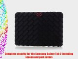 Samsung Galaxy Tab2 10.1 - Drop Tech - Ruggedized Case - Black - Red