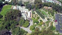 RAW Uncut Helicopter footage flying over Greystone Manor & The Knoll in Beverly Hills, Real Estate.