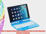 SUPERNIGHT iPad Air 2 Keyboard - 360 Degree Rotating Stand with Swivel Rotatable Bluetooth