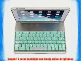 Carry360? Colorful Backlit Light Bluetooth Keyboard Case Cover for Ipad Air2/Ipad 6 Case Color