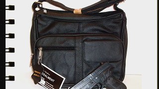 Concealed Carry Purse - Classic Black Leather - Perfect for All Occasions