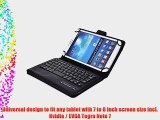 Cooper Cases(TM) Infinite Executive Nvidia / EVGA Tegra Note 7 Tablet Keyboard Folio in Black