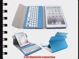 FOME QWERTY US Layout PU Leather 360 Degree Rotation Rotating Folding Lightweight Compatible