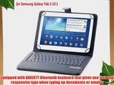 [SCIMIN]Universal Bluetooth Keyboard Cover Keyboard Folio Case for 9-10.1 Tablets such as Sony