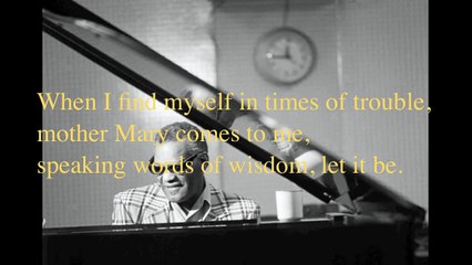 Ray Charles- Let it be with lyrics