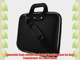 Cady Messenger Cube JET BLACK Ultra Durable Tactical Leather -ette Bag Case fits ASUS Vivo