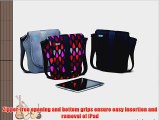 BUILT Neoprene Messenger Bag for all iPads Graphite Grid