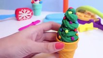 Christmas Peppa Pig Ice Cream Parlor Building Toys Play Doh Rainbow Ice Cream DIY Heladería