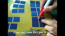 how to build a cheap solar panel, DIY solar panel for home-solar cells assemble