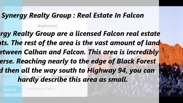 Synergy Realty Group : Real Estate In Falcon