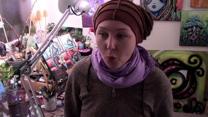 Purple and Gold Commissioned Body Painting and Photoshoot