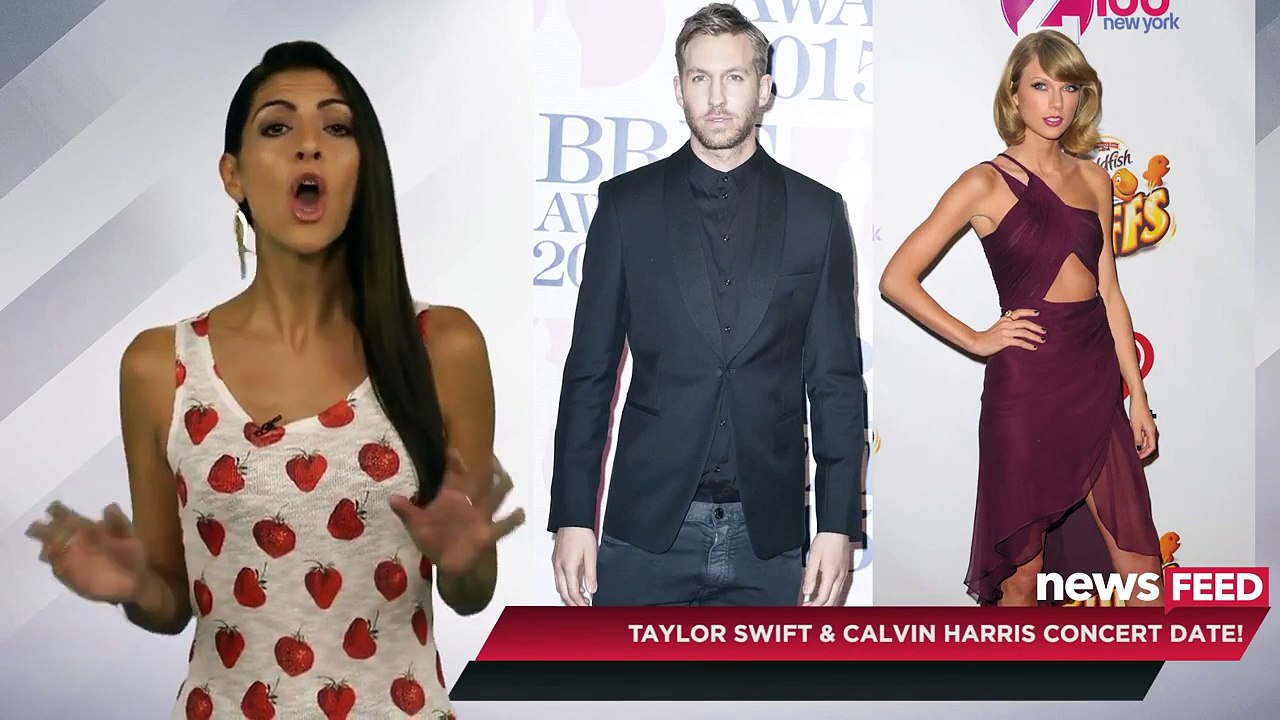 Taylor Swift Kisses Calvin Harris Haim Concert 2th Date 2015