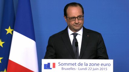 Conférence de presse lors de la réunion des chefs d’Etat ou de gouvernement de la Zone Euro