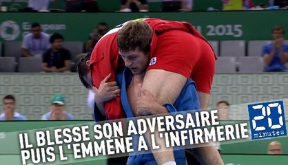 Il blesse son adversaire puis l'emmène à l'infirmerie