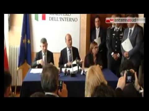 TG 15.05.15 Alfano a Foggia: Chi denuncia sarà protetto dallo Stato