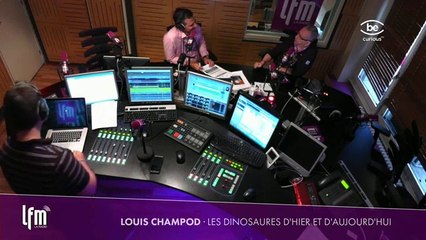 Louis Champod et les dinosaures débarquent sur LFM