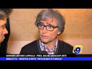 BARLETTA | Mostra d'arte 'Un oceano di parole'
