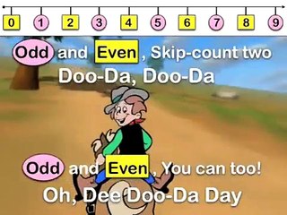 Doo   Da  Doo   Da   The odd and even numbers   Lyrics Funny children's music video lyrics