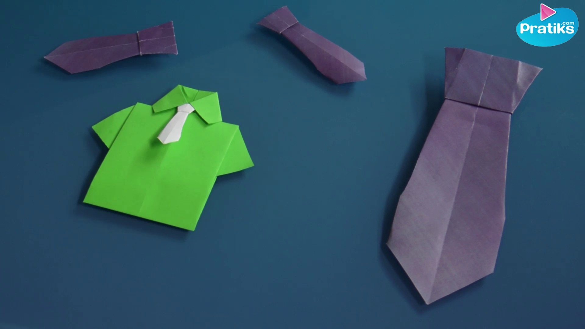 Origami - Comment faire une cravate en papier - Vidéo Dailymotion