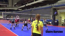 Claire Karsten Volleyball Recruiting Video 2016