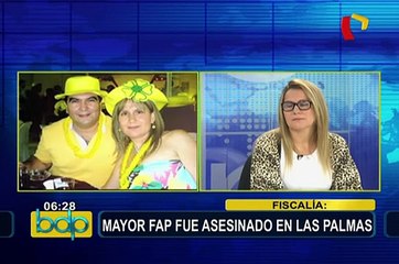 Fiscalía determina que mayor FAP fue asesinado en Las Palmas: esposa exige justicia