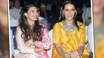Neha Dhupia And Jacqueline Fernandez At Award Show