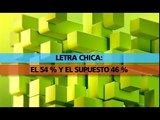 678 - LETRA CHICA LA CARTA DE LECTORES EN TIEMPO ARGENTINO EL 54 Y EL 46 POR CIENTO 11-10-12