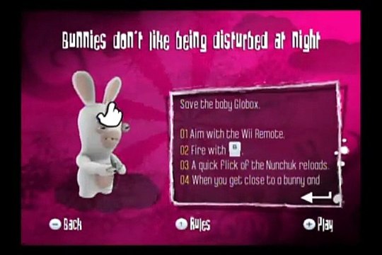 Rayman Raving Rabbids- Bunnies don't like being disturbed at night