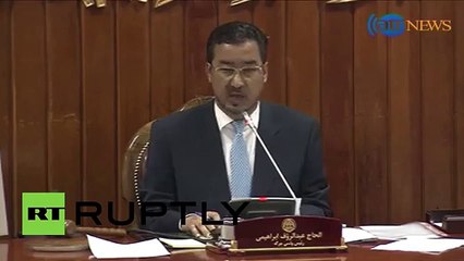 Afghanistan_ See the moment bomb blast hits Afghan parliament