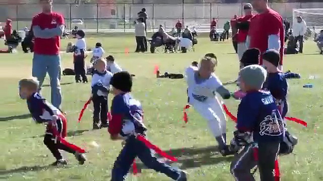 Flag Football Highlights - 5 yr old