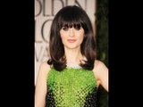 Zooey  Deschanel in Prada at 2012 Golden Globes