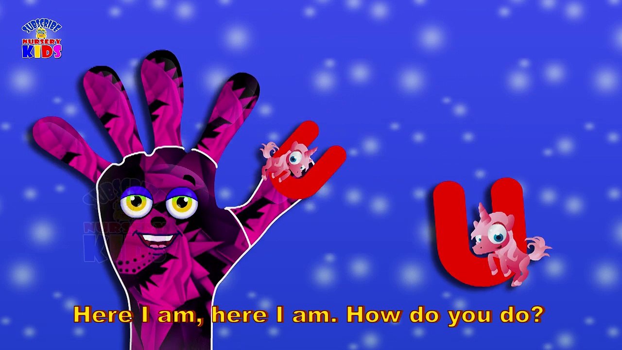 Funny alphabets on finger family song