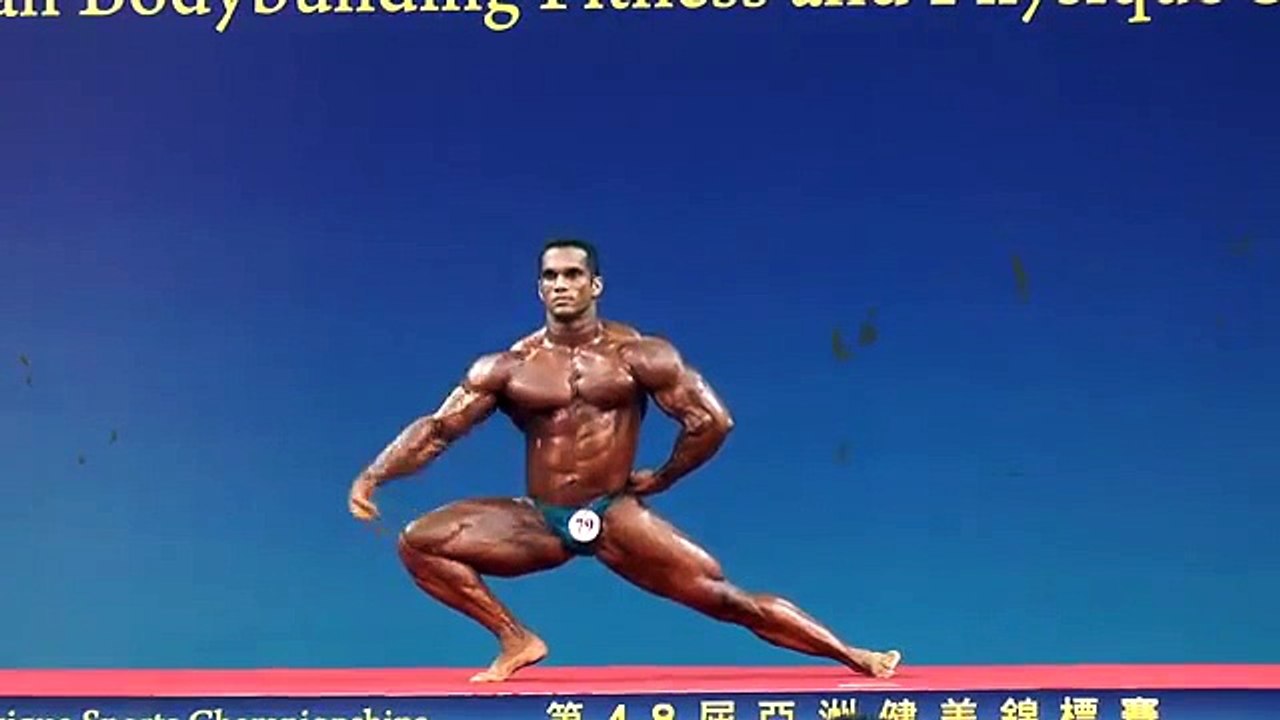vikrant desai at macau for 48th asian bodybuilding championship 2014