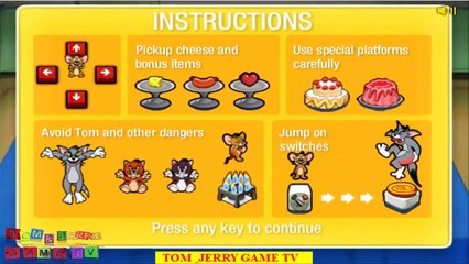 Tom and Jerry Show Cartoon Animation Food Free-For-All Game Play Walkthrough
