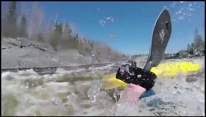 Kayaker's First Race Turns Into a Swimming Lesson
