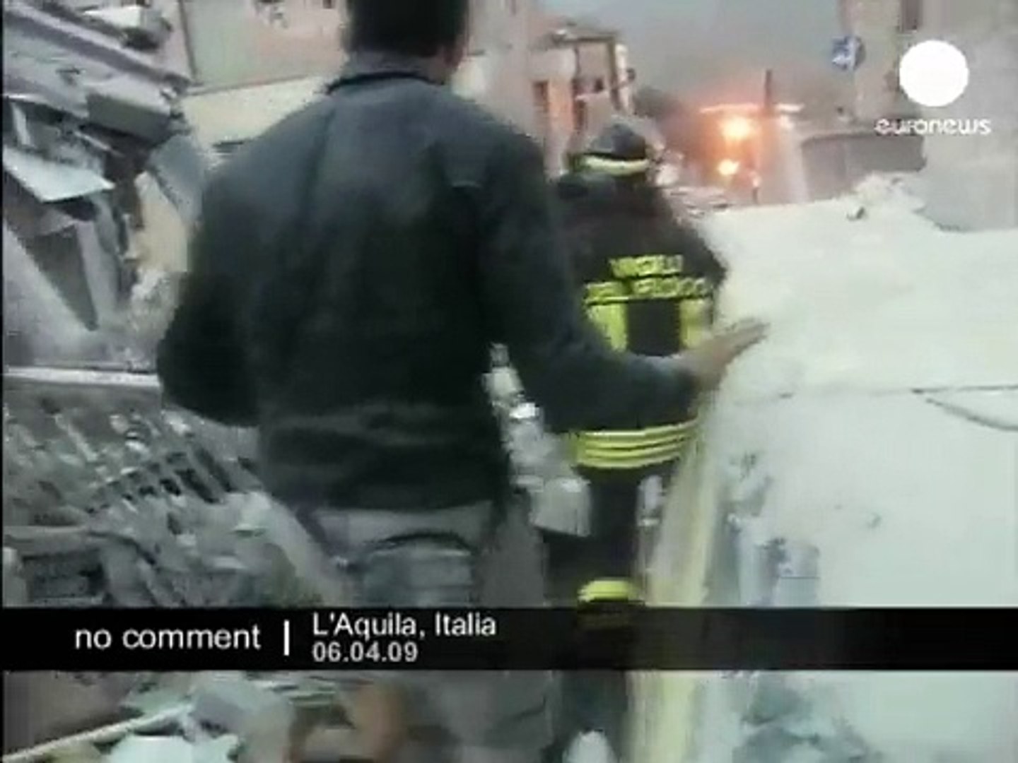 Earthquake in L'Aquila in Italy