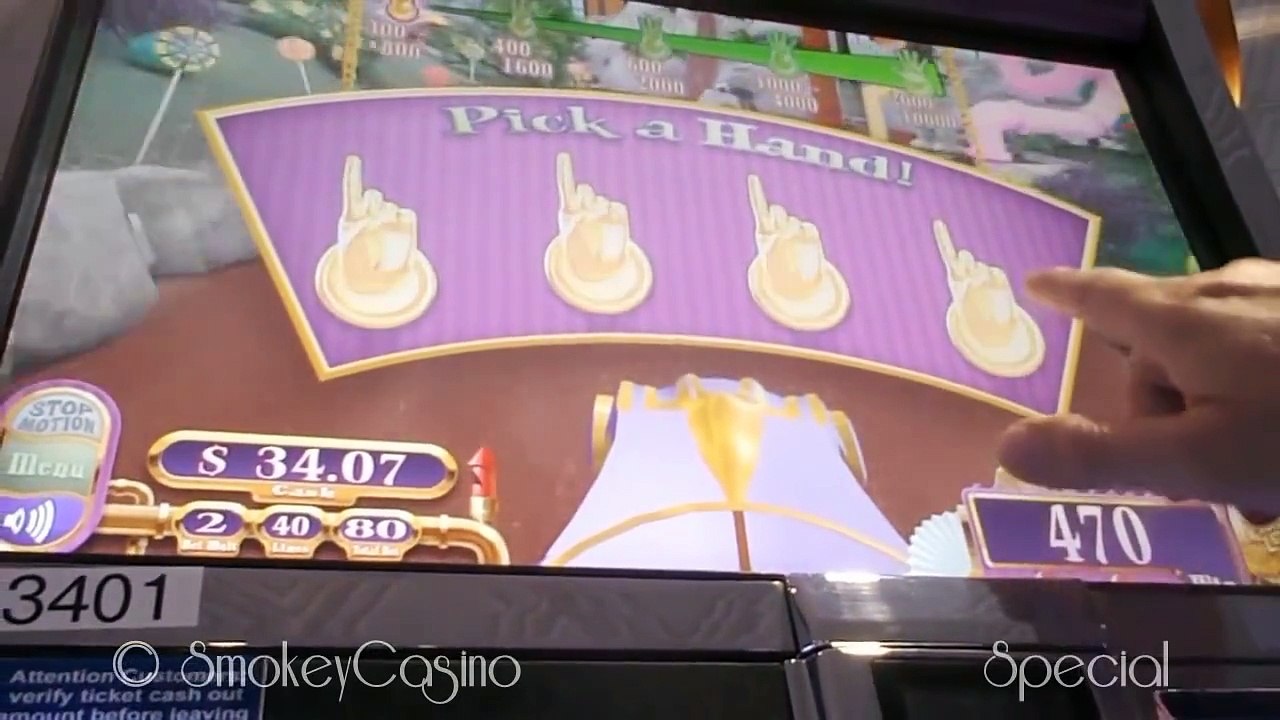 WILLY WONKA SLOT $5,000.00 Golden Ticket Found - HANDPAY!