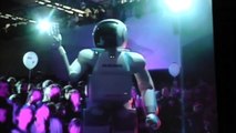 New and best version amazing humanoid Honda robot Asimo on Robocup 2013 Eindhoven Holland