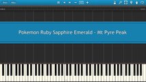 Pokemon Ruby Sapphire Emerald - Mt Pyre Peak [Piano Tutorial]
