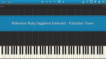 Pokemon Ruby Sapphire Emerald - Fallarbor Town [Piano Tutorial]