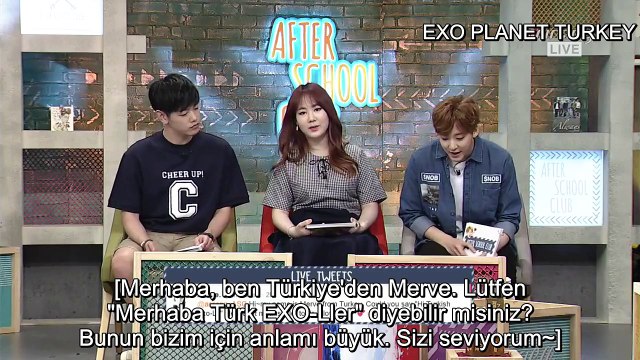 150623 Kai ve Baekhyun Türk EXO-L'i Selamlıyor
