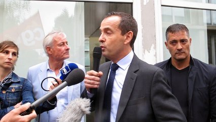 Philippe Carlier, directeur de Vallourec France, s'adresse aux salariés après le comité central européen