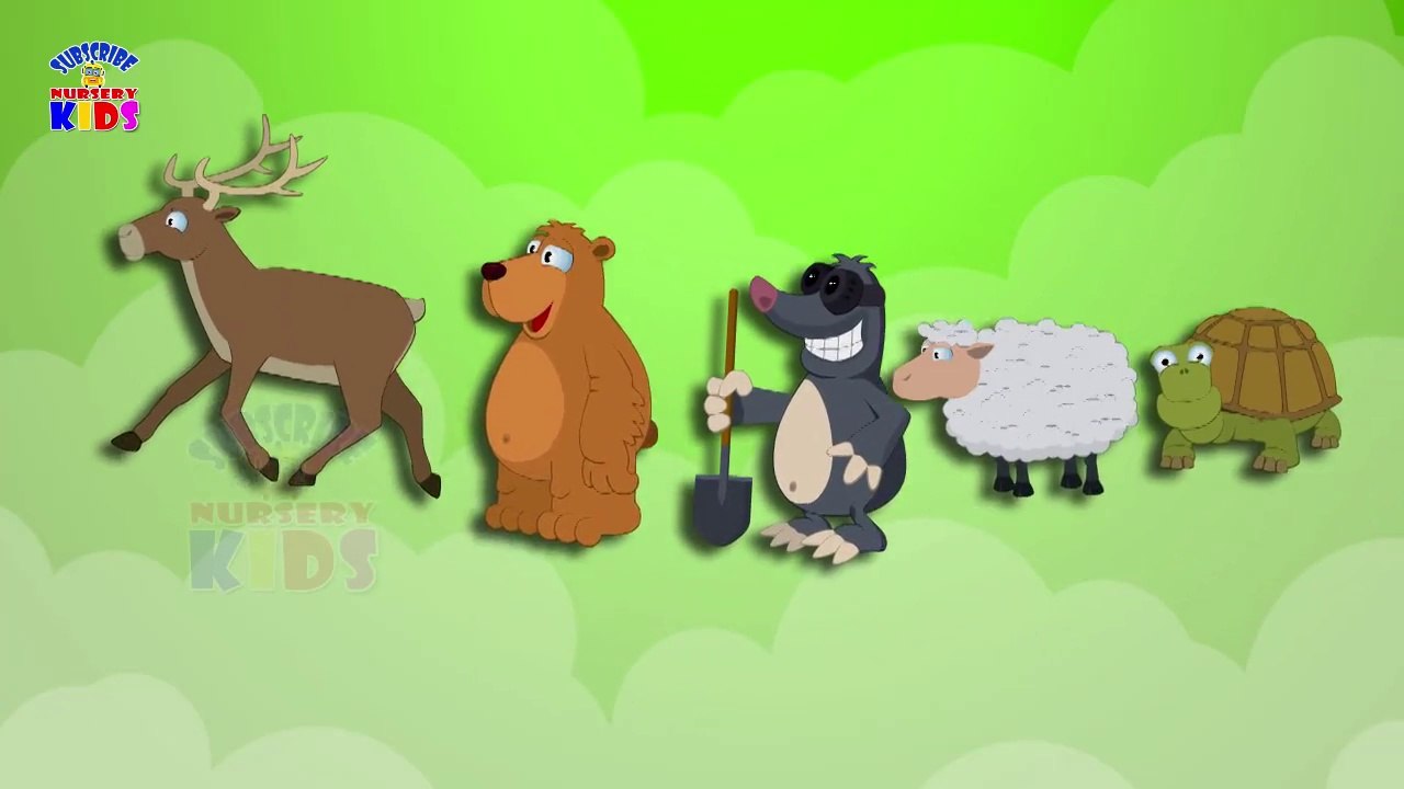 Animals Cartoons Rhyme Finger Family || Nursery Rhymes For Children
