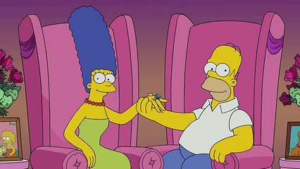 THE SIMPSONS - Homer And Marge, Together Forever