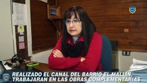 REALIZADA LA OBRA DEL CANAL DEL BARRIO EL MALLÍN SE TRABAJA EN LAS OBRAS COMPLEMENTARIAS