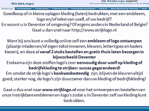 Kleding bedrukken Deventer