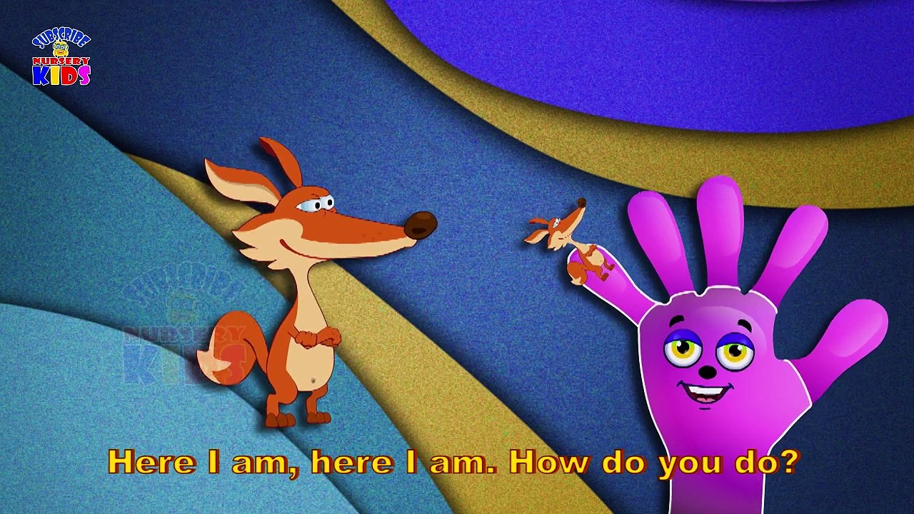 fox finger family and more friends - animal finger family for kids