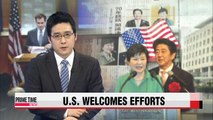 U.S. welcomes Korea and Japan's efforts to improve bilateral ties