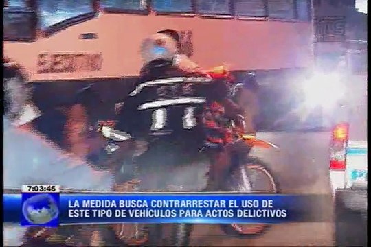 Una docena de motocicletas retenidas durante operativos