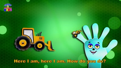 Big Trucks & Vehicles. Cartoons for Kids - finger family rhymes